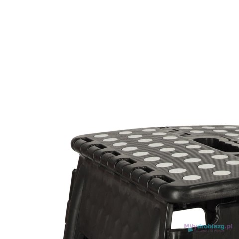 Stołek taboret składany antypoślizgowy 39cm czarny Stołek taboret składany antypoślizgowy 39cm czarny