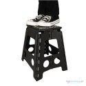 Stołek taboret składany antypoślizgowy 39cm czarny Stołek taboret składany antypoślizgowy 39cm czarny