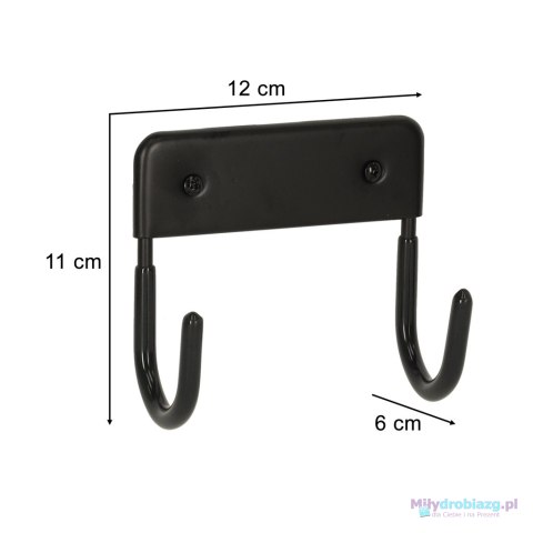 Wieszak uchwyt na deskę do prasowania metalowy udźwig 15 kg czarny Wieszak uchwyt na deskę do prasowania metalowy udźwig 15 kg czarny