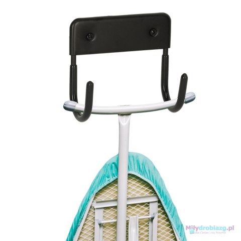 Wieszak uchwyt na deskę do prasowania metalowy udźwig 15 kg czarny Wieszak uchwyt na deskę do prasowania metalowy udźwig 15 kg czarny