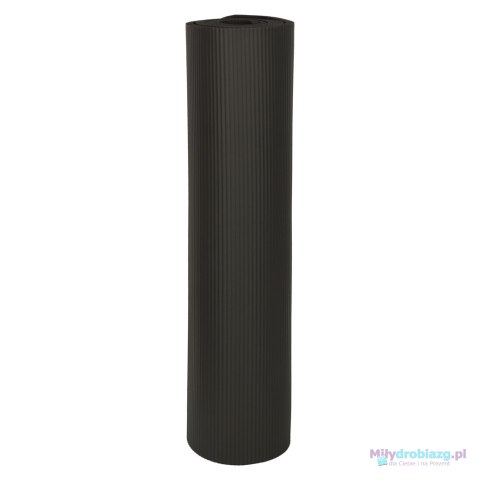 Mata do ćwiczeń jogi gimnastyczna treningowa fitness karimata gruba 1,5cm czarna + pokrowiec Mata do ćwiczeń jogi gimnastyczna treningowa fitness karimata gruba 1,5cm czarna + pokrowiec