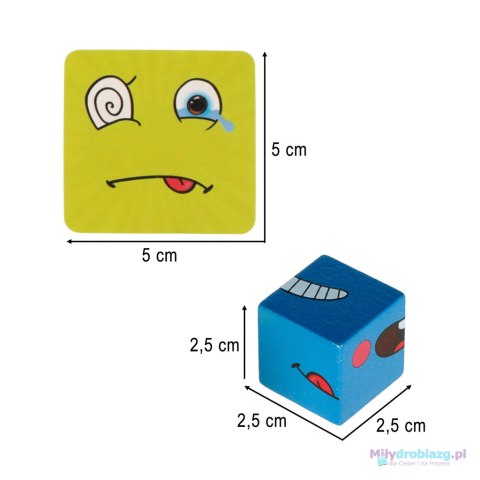 Gra edukacyjne wyzwania nauka emocji klocki drewniane Gra edukacyjne wyzwania nauka emocji klocki drewniane