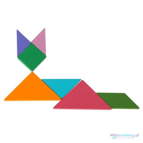 Tangram książeczka magnetyczna układanka montessori klocki gra logiczna 3D Tangram książeczka magnetyczna układanka montessori klocki gra logiczna 3D