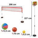 Zestaw sportowy 5w1 badminton koszykówka siatkówka tenis frisbee Zestaw sportowy 5w1 badminton koszykówka siatkówka tenis frisbee