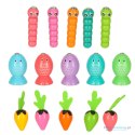Gra drewniana montessori łowienie rybek marchewki robaczki Gra drewniana montessori łowienie rybek marchewki robaczki