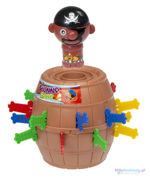 Gra zręcznościowa Szalony Pirat w beczce Ukłuj pirata 9 x 9 x 12,5 cm Gra zręcznościowa Szalony Pirat w beczce Ukłuj pirata 9 x 9 x 12,5 cm
