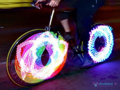Światła neon rowerowe na szprychy LED lampki Światła neon rowerowe na szprychy LED lampki